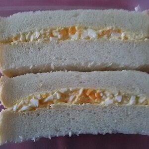 我が家のパン耳で作るボリュームサンドイッチ♥